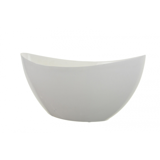 Tál plasztik 30cm csónak forma fehér