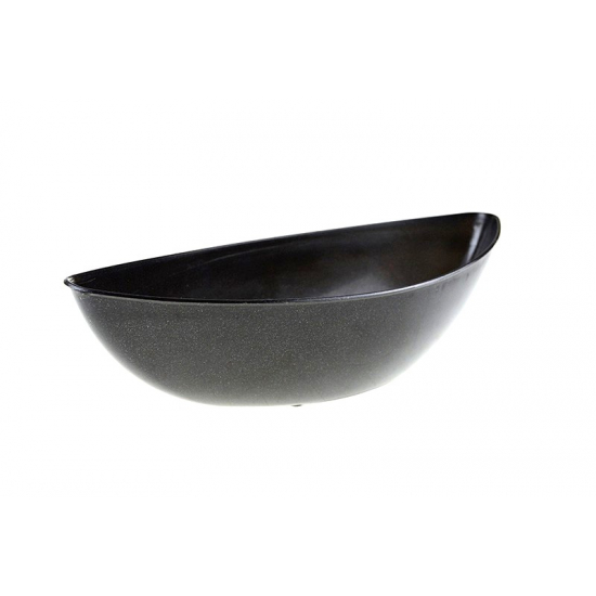 Tál plasztik 30cm csónak forma fekete