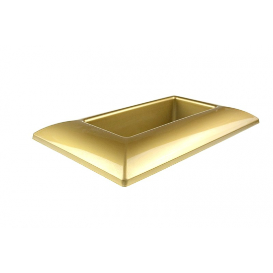 Tál plasztik Cordoba 28/18,5*17,5/8*H6cm arany