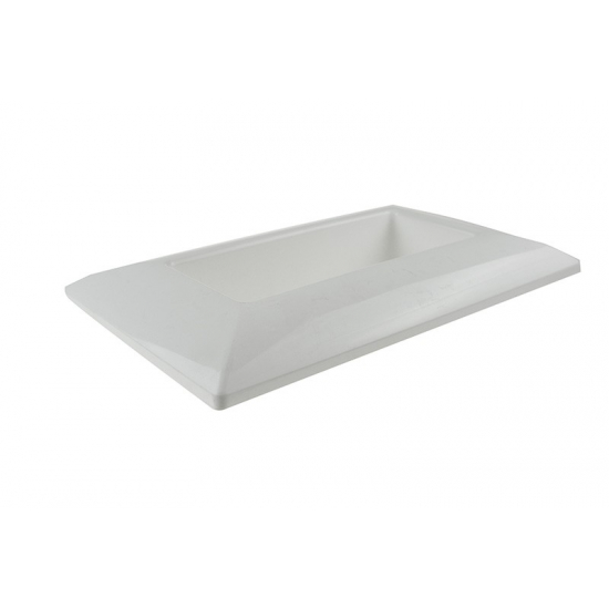 Tál plasztik Cordoba 28/18,5*17,5/8*H6cm fehér
