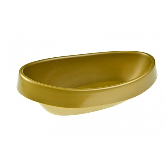 Tál plasztik ovális 22cm arany