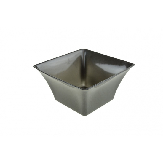 Tál plasztik szögl. 15cm fekete