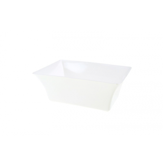 Tál plasztik szögl. 19cm fehér