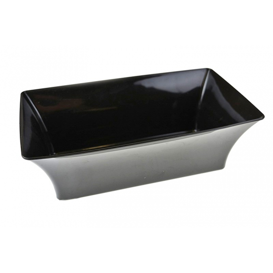 Tál plasztik szögl. 25cm fekete