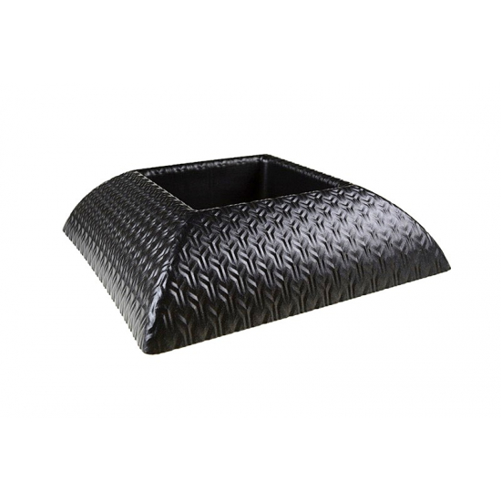 Tál plasztik szögletes Marbella mintás 25/12*25/12*H6,5cm fekete