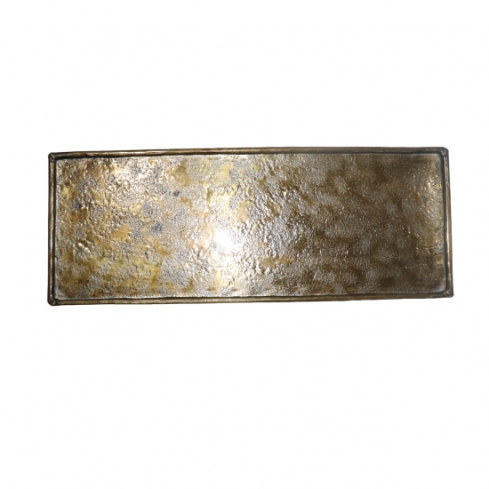 Tálca fém 40*15cm réz