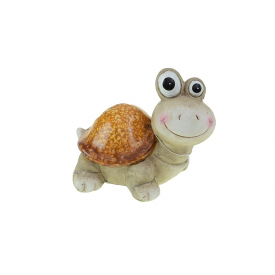 Figura teknős kerámia 13.5*11*11cm barna