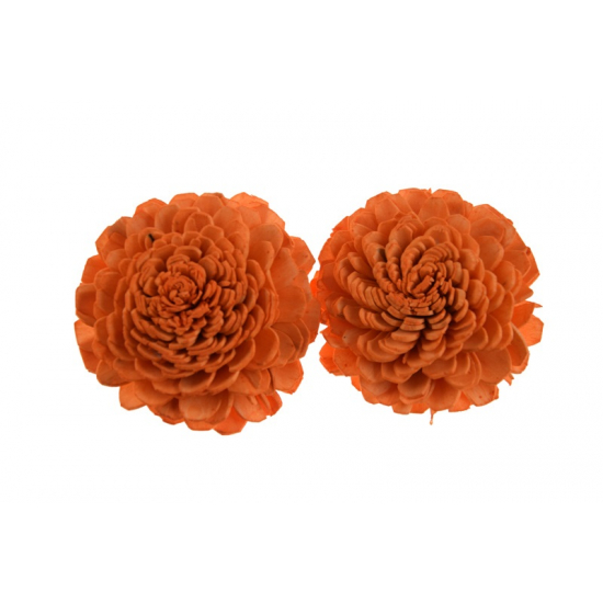 Termés Shola Flower 6cm s/4 narancs