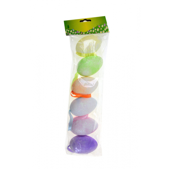 Tojás hungarocell 4*6CM s/6 több szín