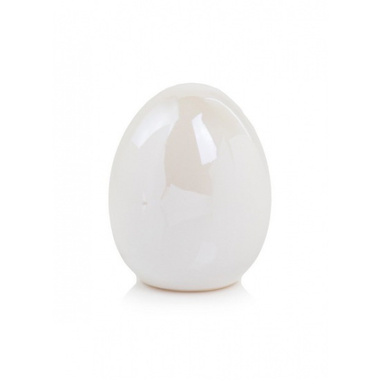 Tojás kerámia5*6 cm gyönszürke
