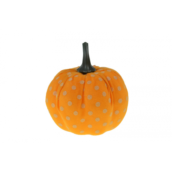 Tök halloween 11CM sárga pöttyös
