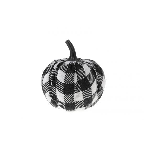 Tök halloween 11CM szürke kockás