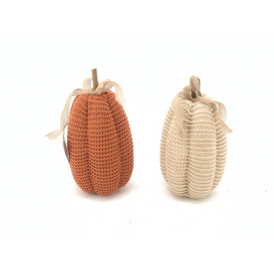 Figura tök hungarocell kötött ruhában 12X22CM krém
