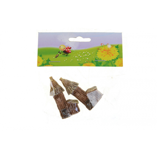 Figura toronyház poly s/2 barna