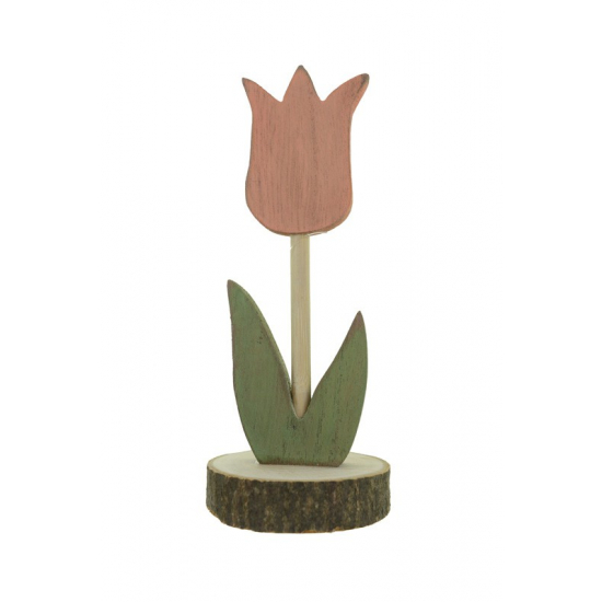 Tulipán fa 17,5cm piros