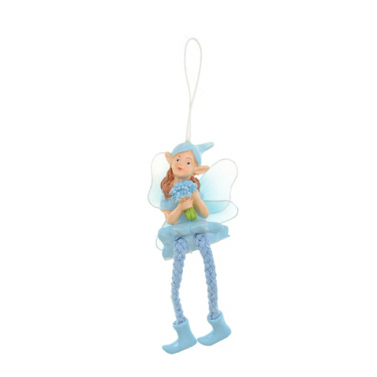 Tündér poly 6,2cm lógólábú csokros kék