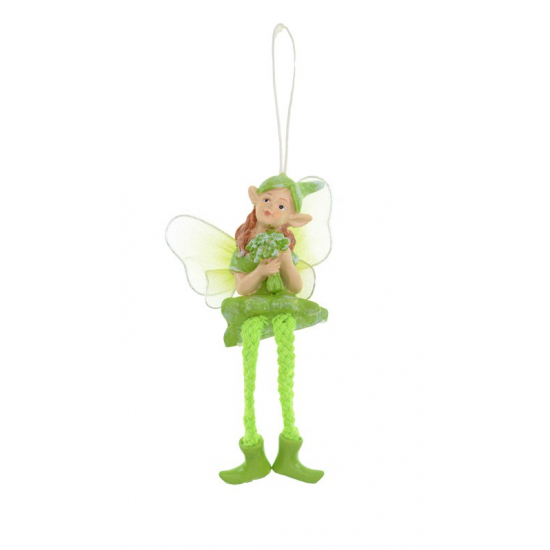 Tündér poly 6,2cm lógólábú csokros zöld