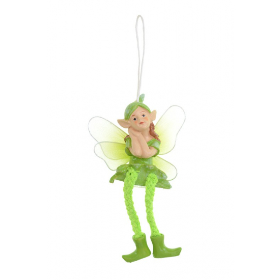 Tündér poly 6,2cm lógólábú zöld