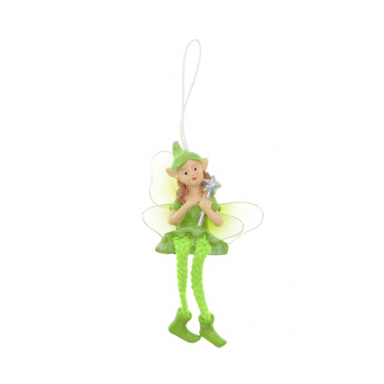 Tündér poly 6,3cm lógólábú pálcás zöld