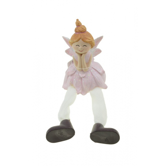 Tündér poly 9cm lógólábú v.rózsaszín