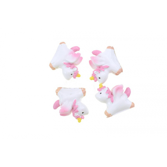 Unikornis poly 2,6cm fehér