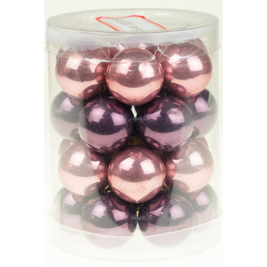 Üveggömb 2,5cm s/24 lila mix