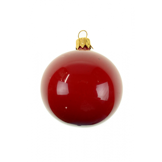 Üveggömb 6cm (db) pearl ferrari piros