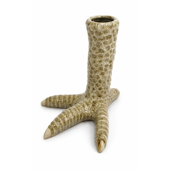 Váza csirkeláb porcelán 16.4*13.5*14.5cm krém