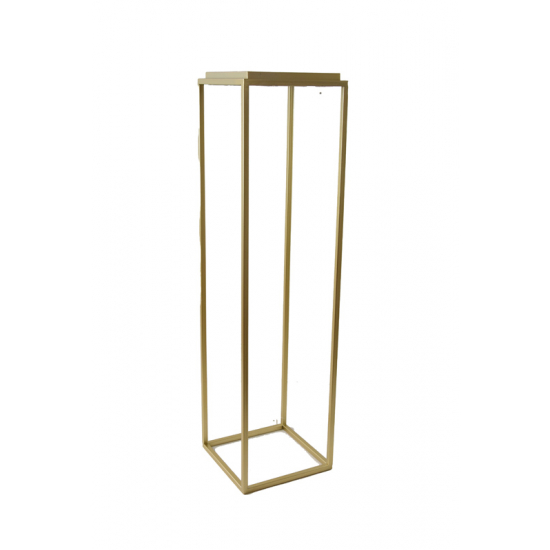 Virágtartó állvány fém 20*H75cm fényes arany