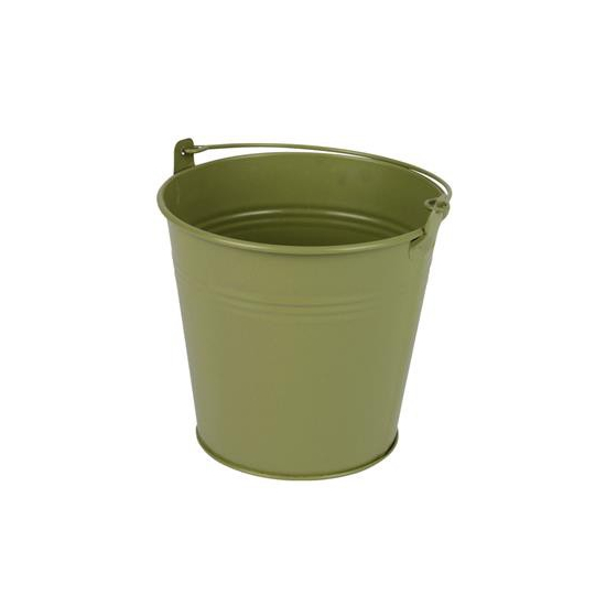 Vödör cink ?13xH13cm matt zöld