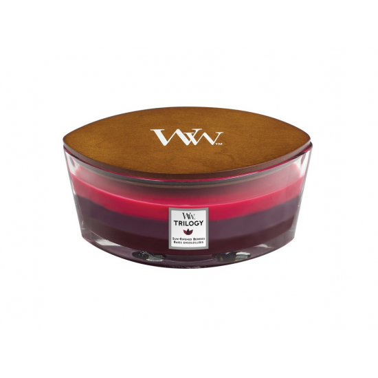 WoodWick illatgyertya hajó 453,6g trilogy Sun Ripened Berries