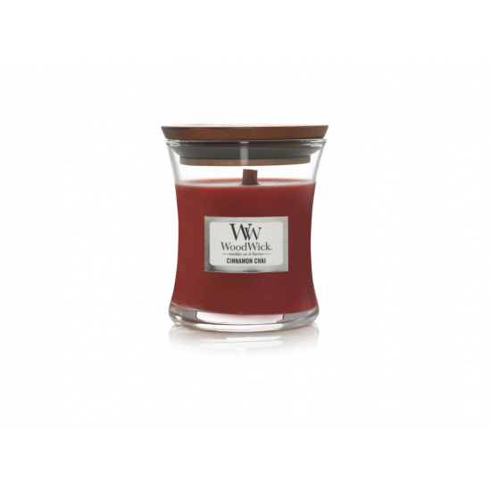 WoodWick illatgyertya kis üveges 85g Cinnamon Chai