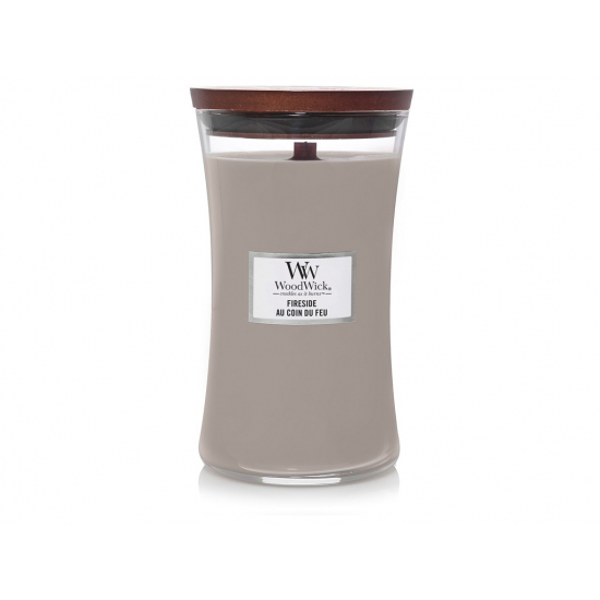 WoodWick illatgyertya nagy üveges 609g Fireside